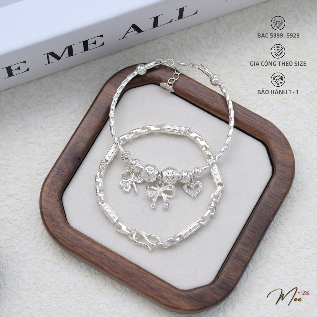 Feminine Bow & Tube Double Bracelet (MT15-LT594)