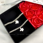 Perfect Puzzle Single Chain Couple Bracelet
