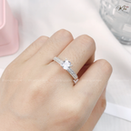 Crystal Proposal Women's Ring – S925 Silver