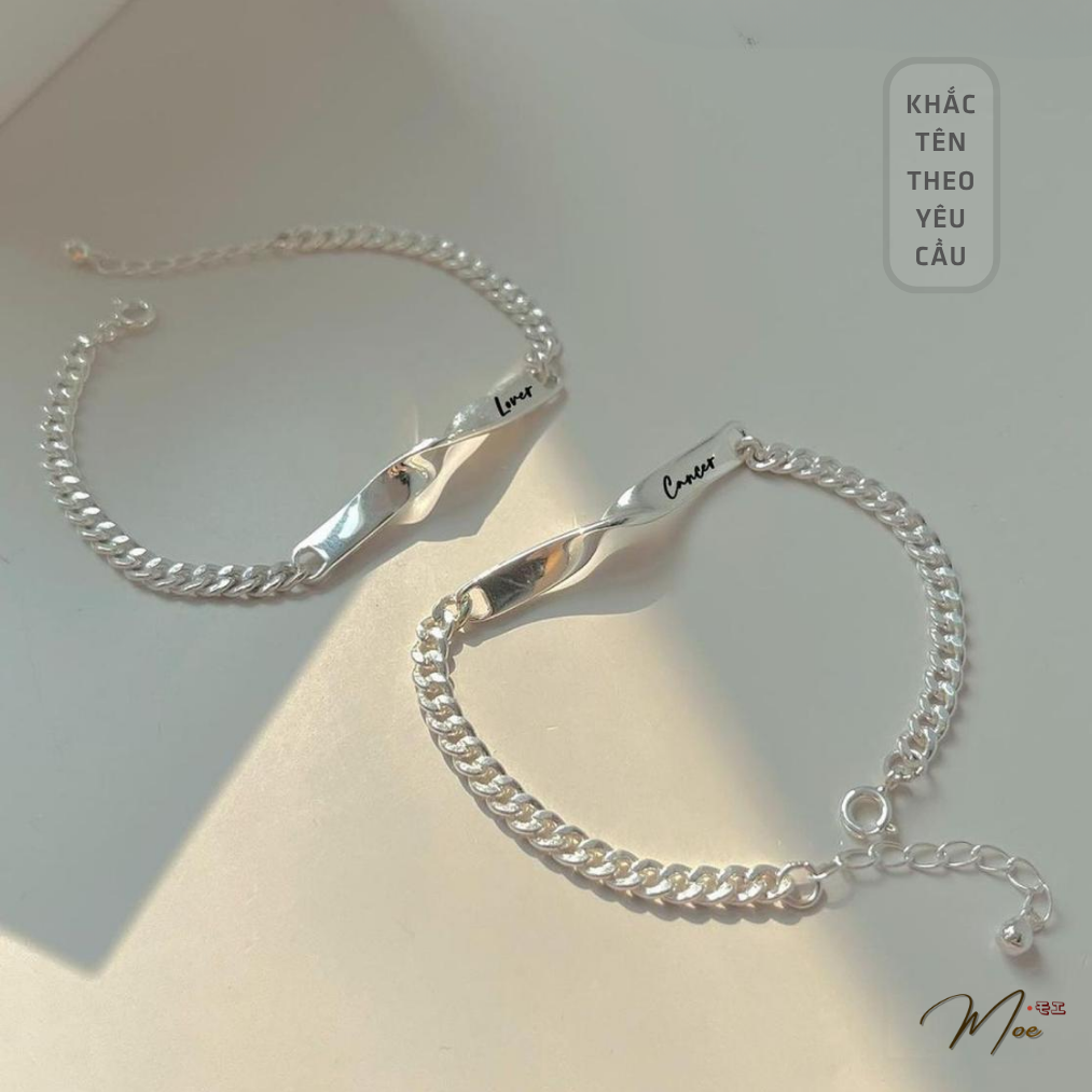 Infinity Double Bracelet with Custom Name Engraving