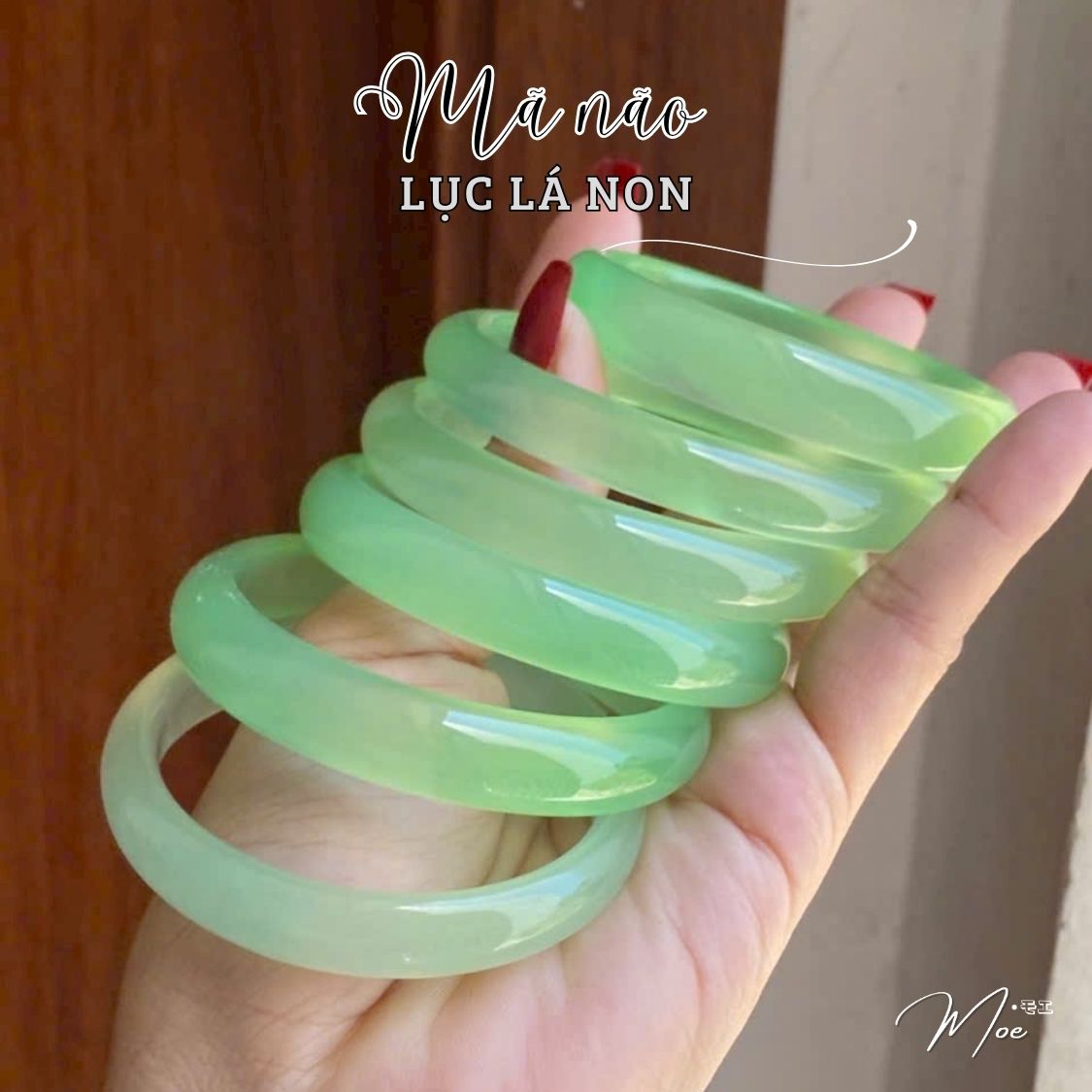 Natural Agate Wide Bracelet