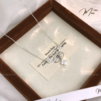 Lucky Five Four-Leaf Clover Crystal Necklace – S925 Silver with CZ Crystal