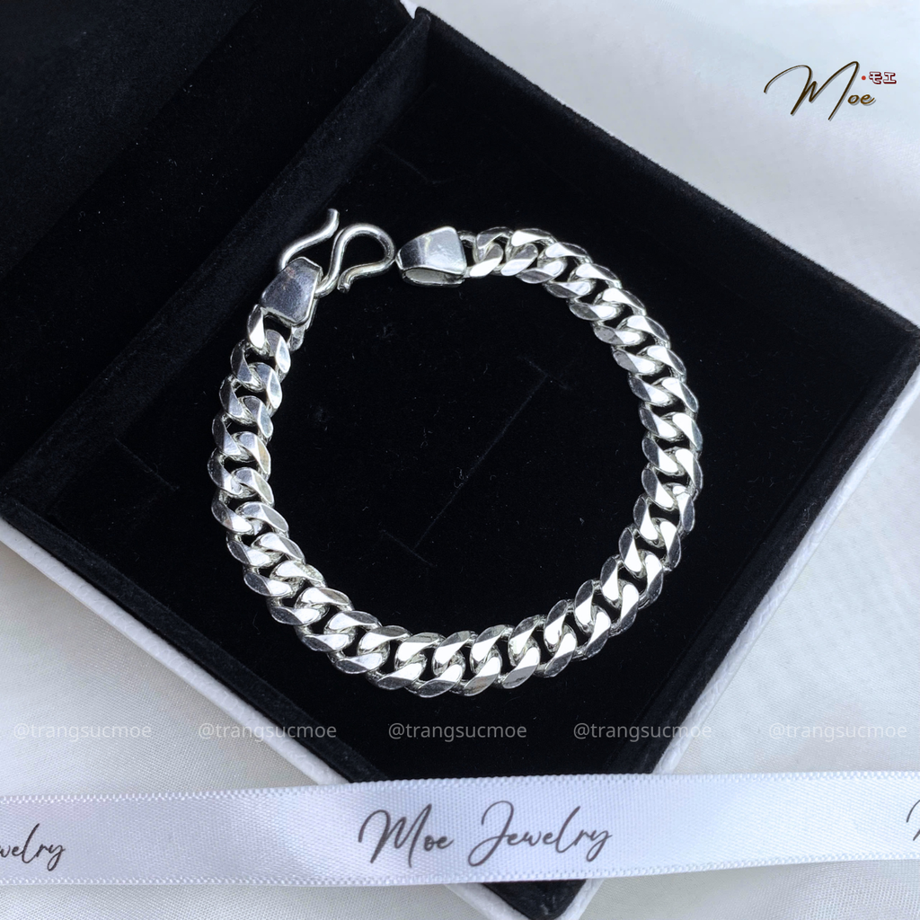 Men's Bold Plain Chain Link Bracelet