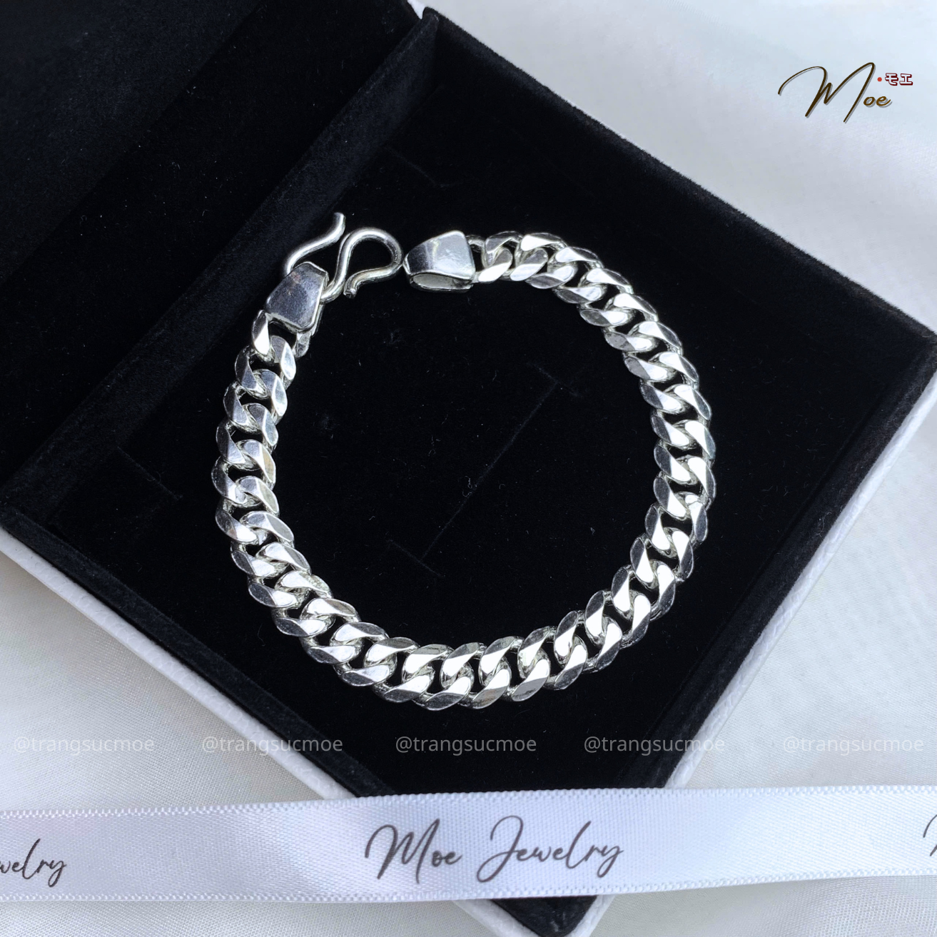 Men's Bold Plain Chain Link Bracelet