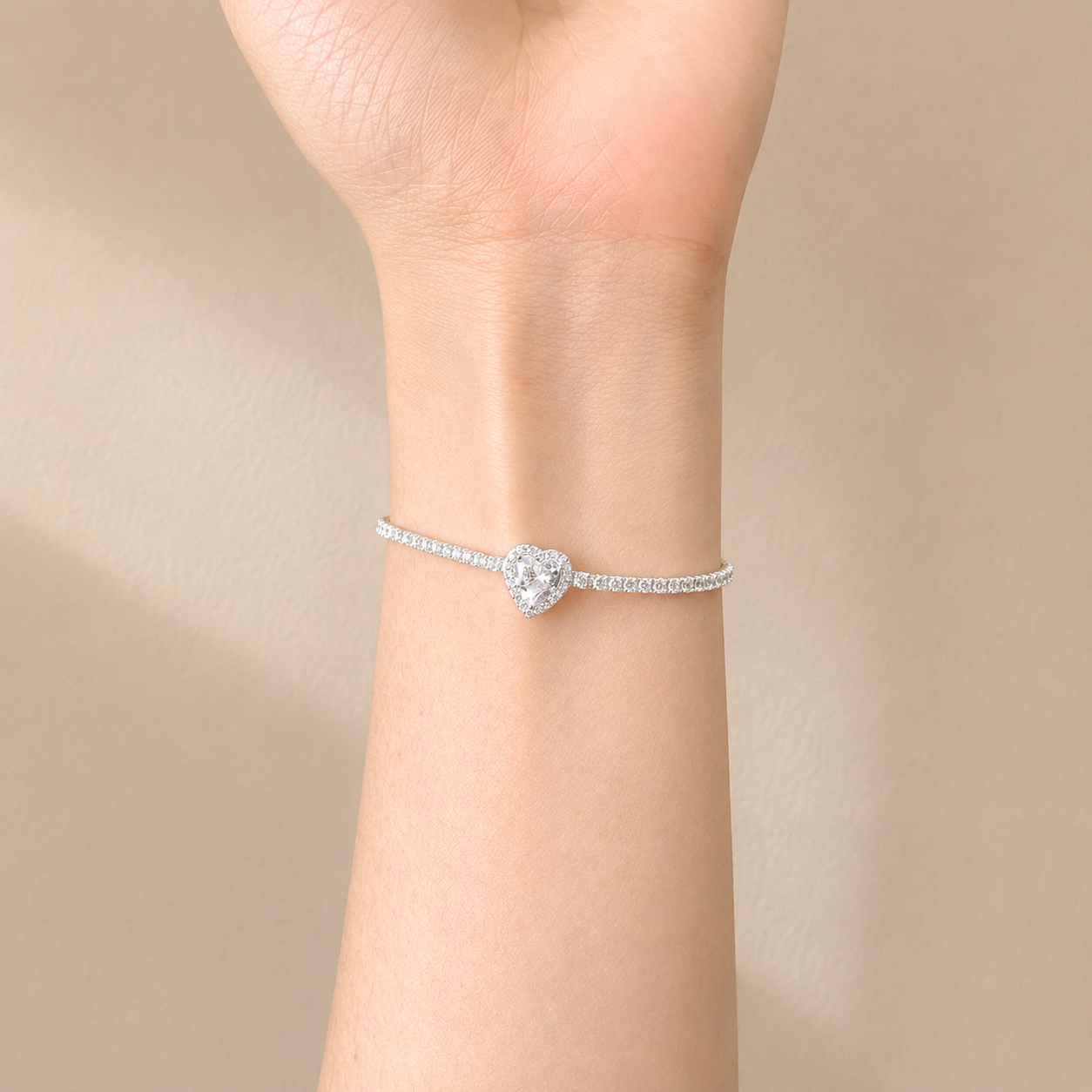 Crystal Bow Drawstring Bracelet – S925 Silver