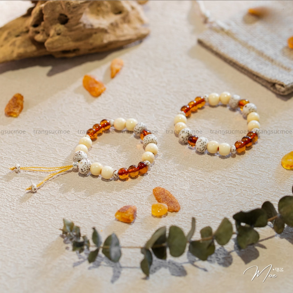Mulberry & Baltic Amber Baby Bracelet for Better Sleep & Appetite