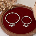 Floral Butterfly Mix Charm Bangle – Mom & Baby Set