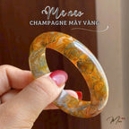 Natural Agate Wide Bracelet