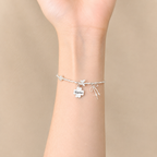 Custom Engraved Butterfly Bow Bracelet – S925 Silver
