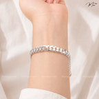Men's Bold Plain Chain Link Bracelet