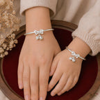 Lily of the Valley Bow Bangle – Mom & Baby Set