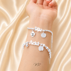 Dragon Scale Baby Bracelet – S999 Pure Silver | Custom Name Engraving