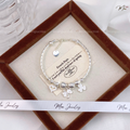 Lucky Four-Leaf Clover Bow Bangle Bracelet – S925 Silver