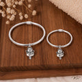 Lucky Fortune Cat Plain Bangle – Mom & Baby Set