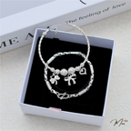 Feminine Bow & Tube Double Bracelet (MT15-LT594)