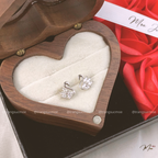 Crystal Swan Earrings – S925 Silver