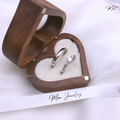 Crystal Stone Striped Couple Ring