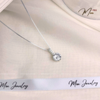 Luxury Crystal Solitaire Necklace – S925 Silver with Premium CZ Crystal