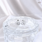 Crystal Swan Earrings – S925 Silver