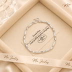 Men's Swoosh Pattern Tube Bracelet