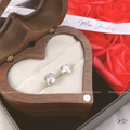 Crystal Stud Earrings – S925 Silver
