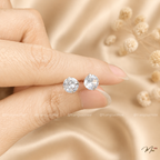 Crystal Stud Earrings – S925 Silver