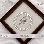 Men's Bold Plain Chain Link Bracelet