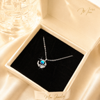 Moonstone Silver Necklace – S925 Silver with CZ Crystal