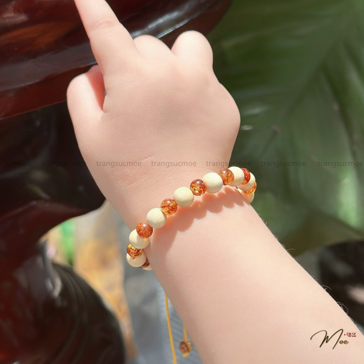 Mulberry & Baltic Amber Baby Bracelet for Better Sleep & Appetite