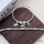 Feminine Bow & Tube Double Bracelet (MT15-LT594)