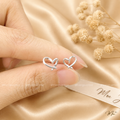 Dainty Heart Earrings – S925 Silver
