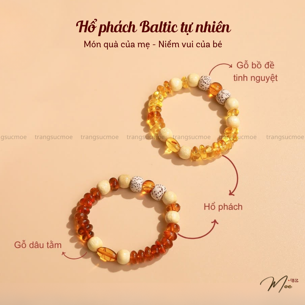 Amber Bracelet with Sterling Silver Charm