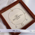 Swan Heart Love Anklet – S925 Silver