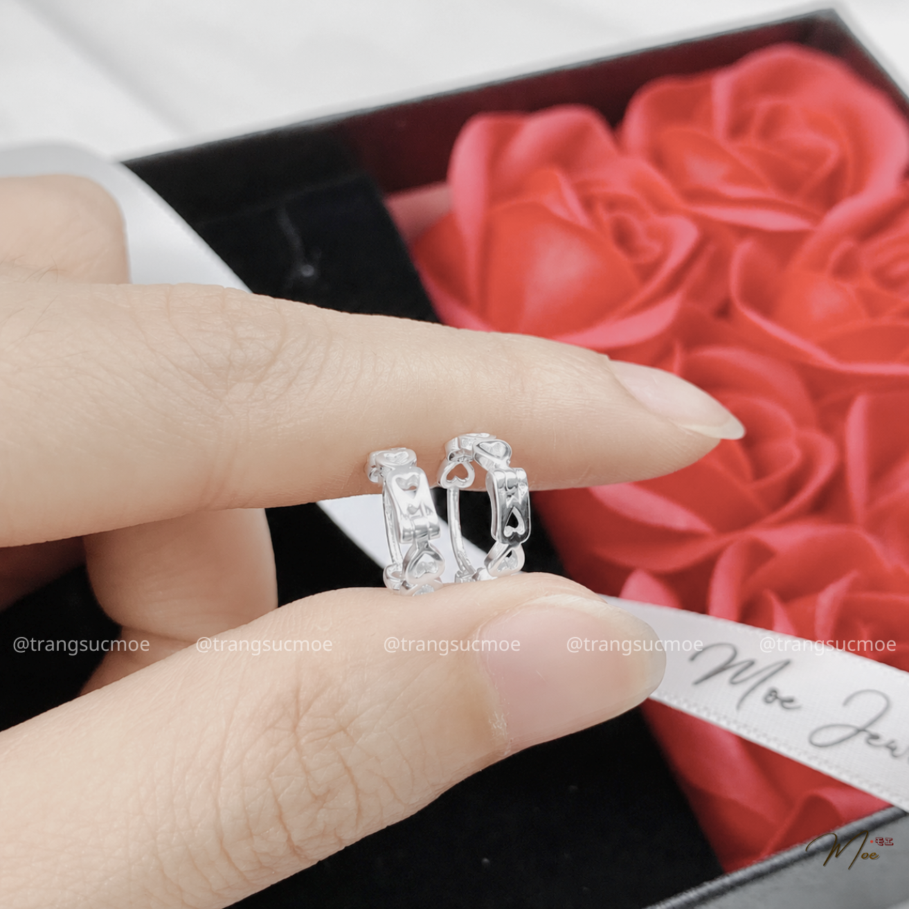 Dainty Heart Cartilage Earring – S925 Silver