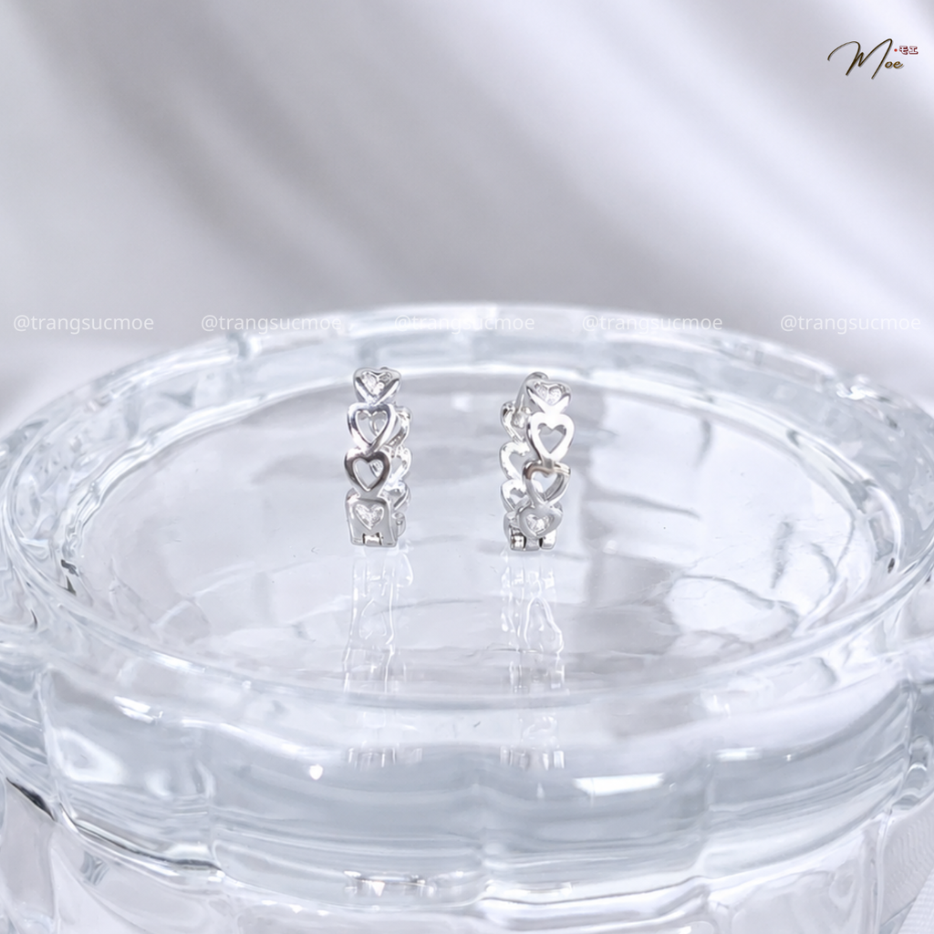 Dainty Heart Cartilage Earring – S925 Silver