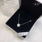 Lucky Four-Leaf Clover Crystal Necklace – S925 Silver with CZ Crystal