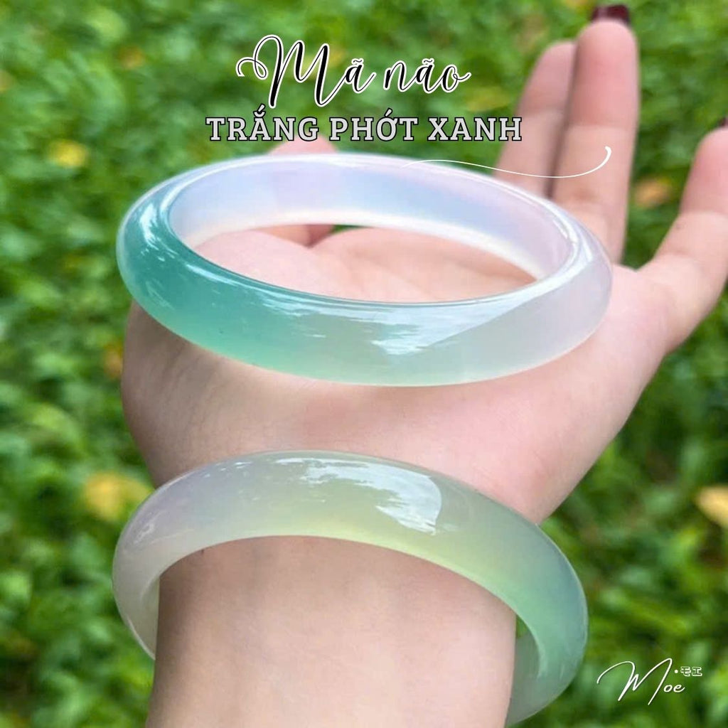 Natural Agate Wide Bracelet
