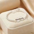 Dragon Scale Baby Bracelet with Car Pendant – S999 Silver | Personalized Engraving