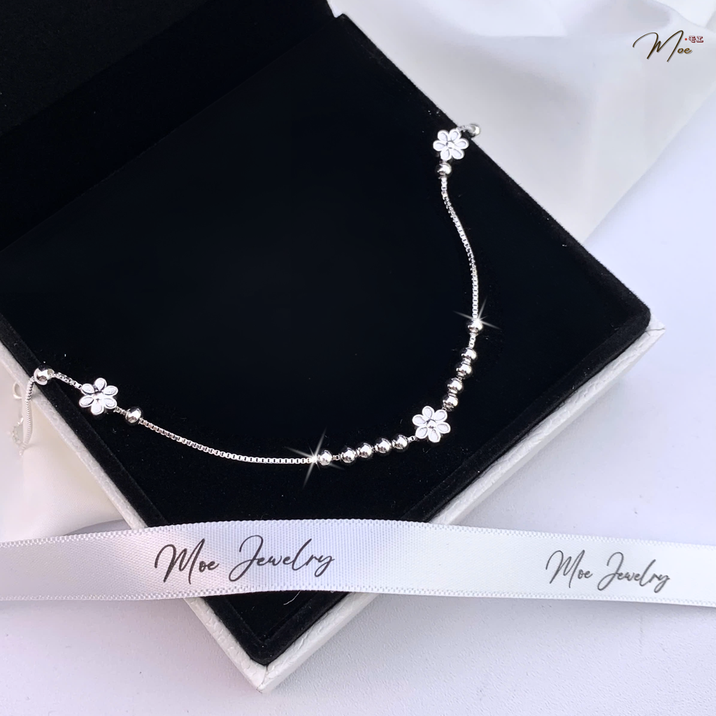 Spring Blossom Anklet – S925 Silver