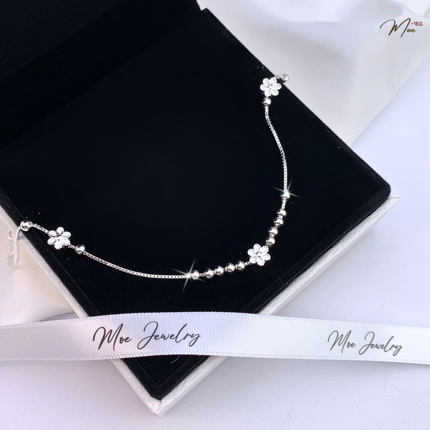 Spring Blossom Anklet – S925 Silver