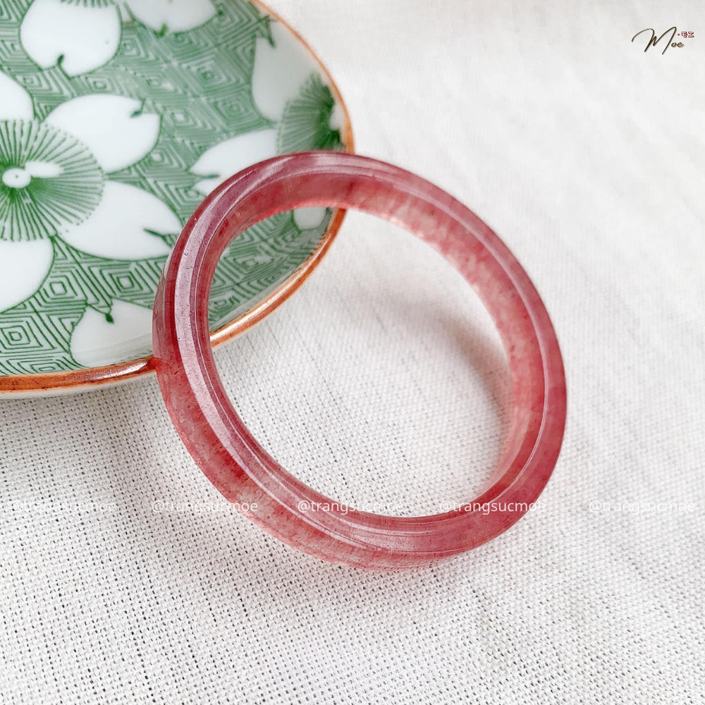 Strawberry Quartz Gemstone Bracelet