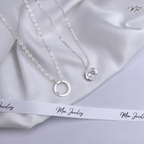 Crystal Heart Couple Necklace