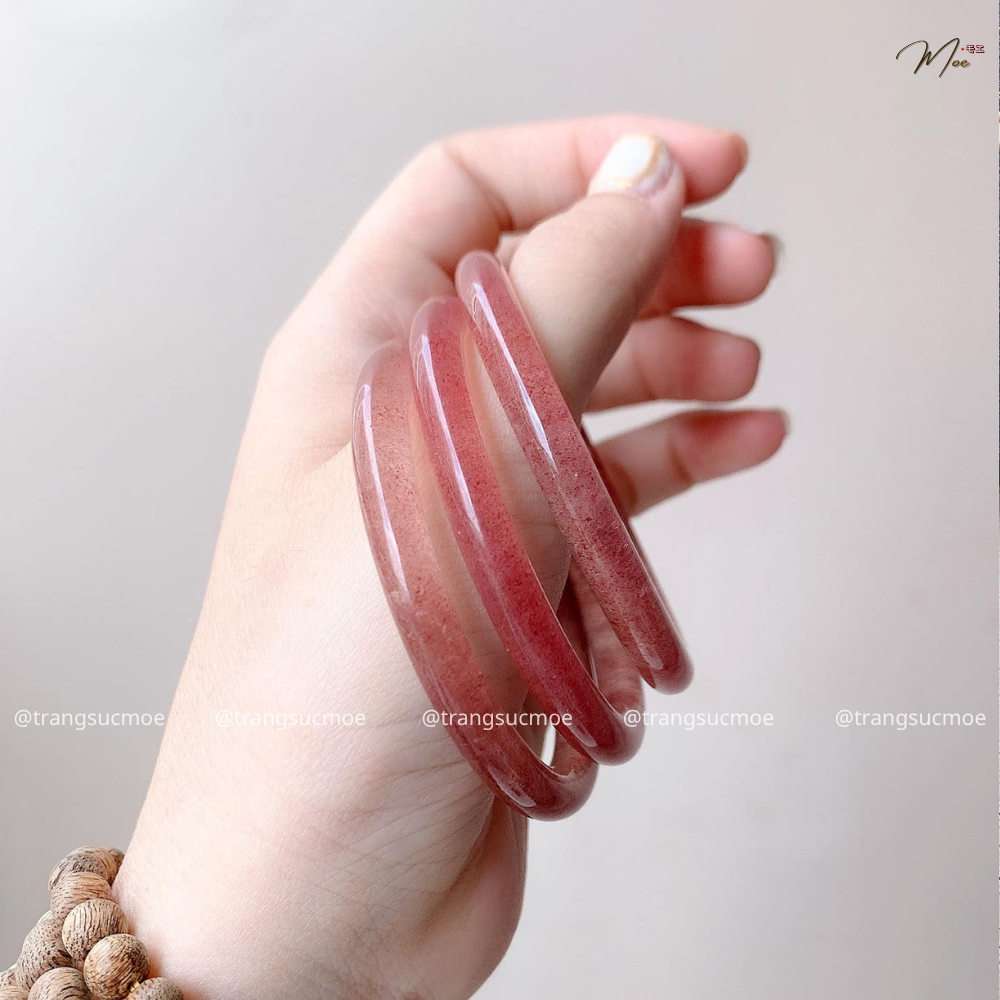 Strawberry Quartz Gemstone Bracelet