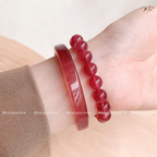 Strawberry Quartz Gemstone Bracelet