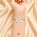 Dragon Scale Baby Bracelet – S999 Pure Silver | Custom Name Engraving