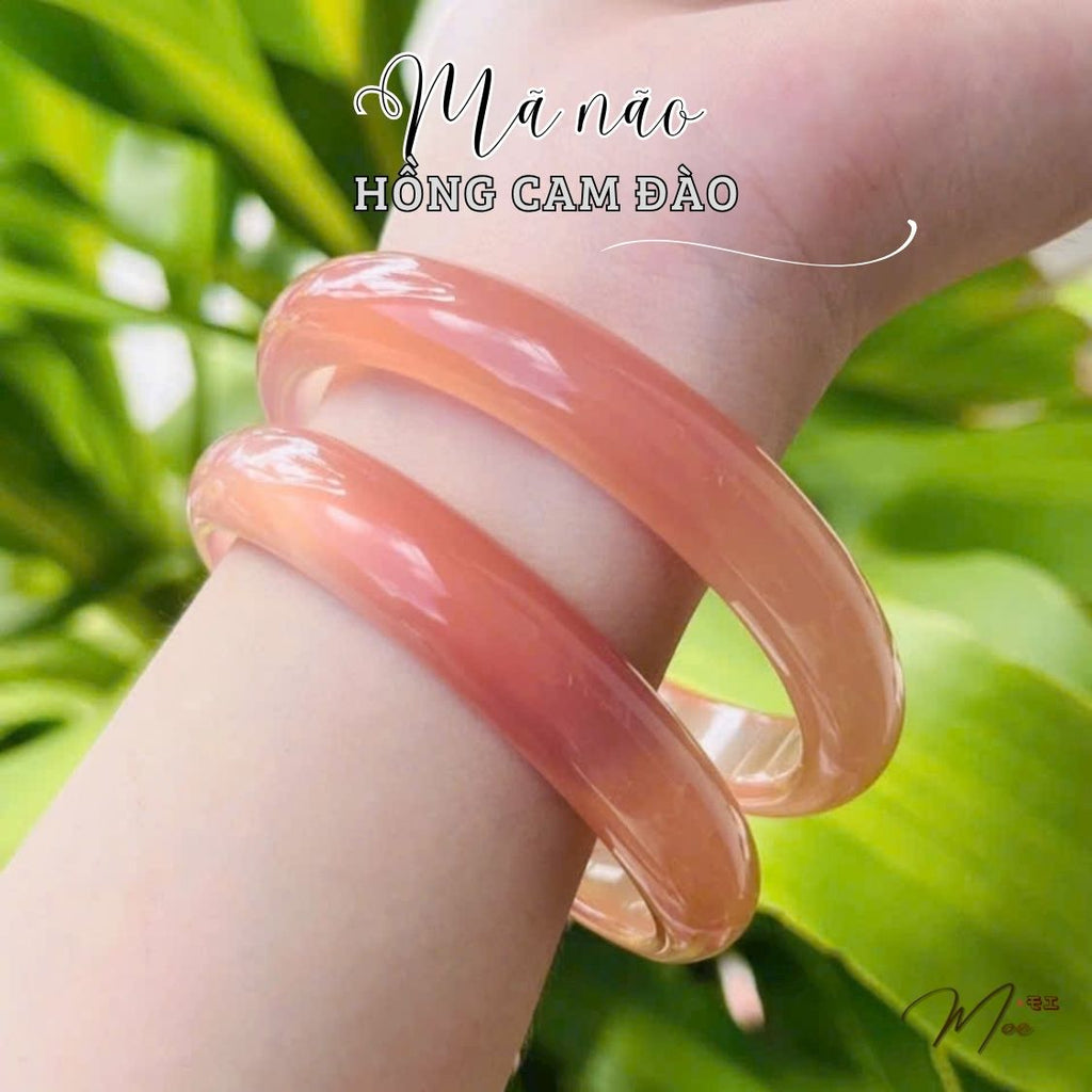 Natural Agate Wide Bracelet