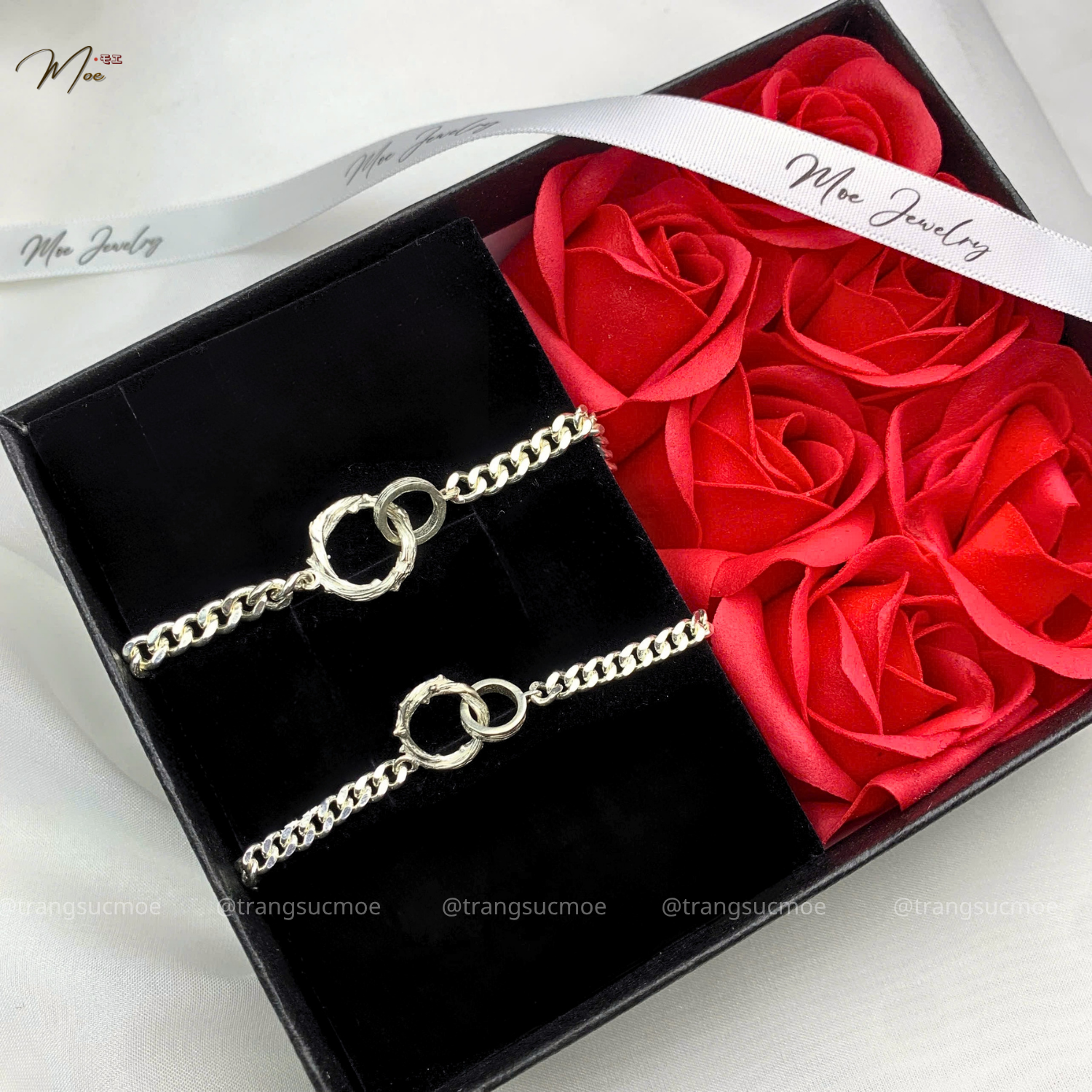 Rose Thorn Eternal Cage Couple Bracelet