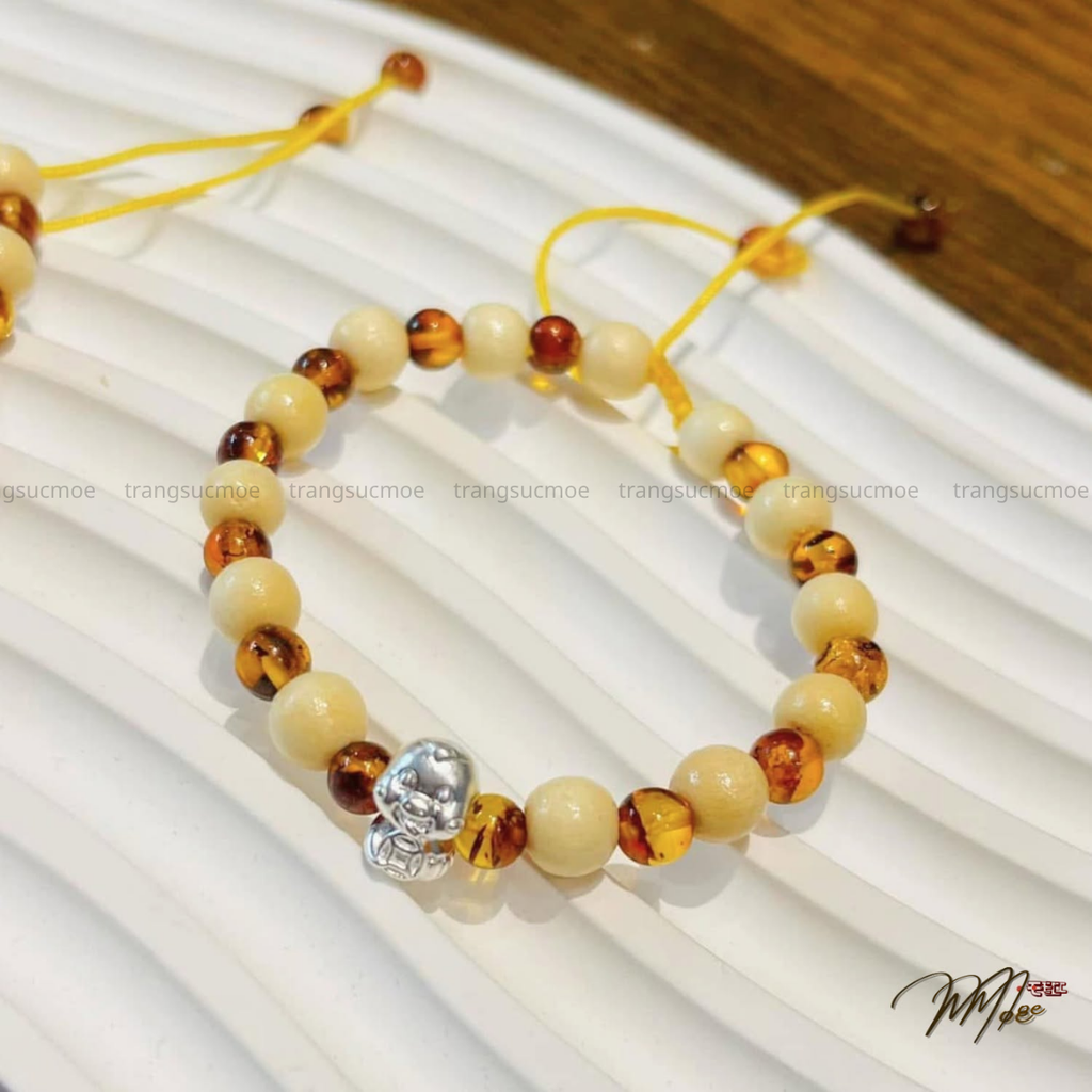 Mulberry & Baltic Amber Baby Bracelet for Better Sleep & Appetite
