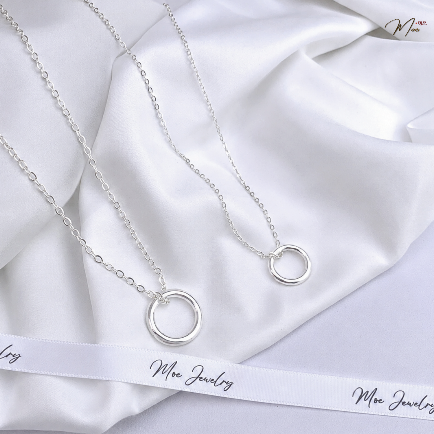 Heart Puzzle Round Pendant Couple Necklace