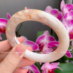 Cherry Blossom Agate Gemstone Bracelet
